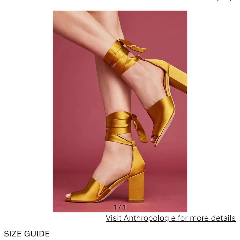 Sam Edelman Yellow Satin Odell Heels Size 10.